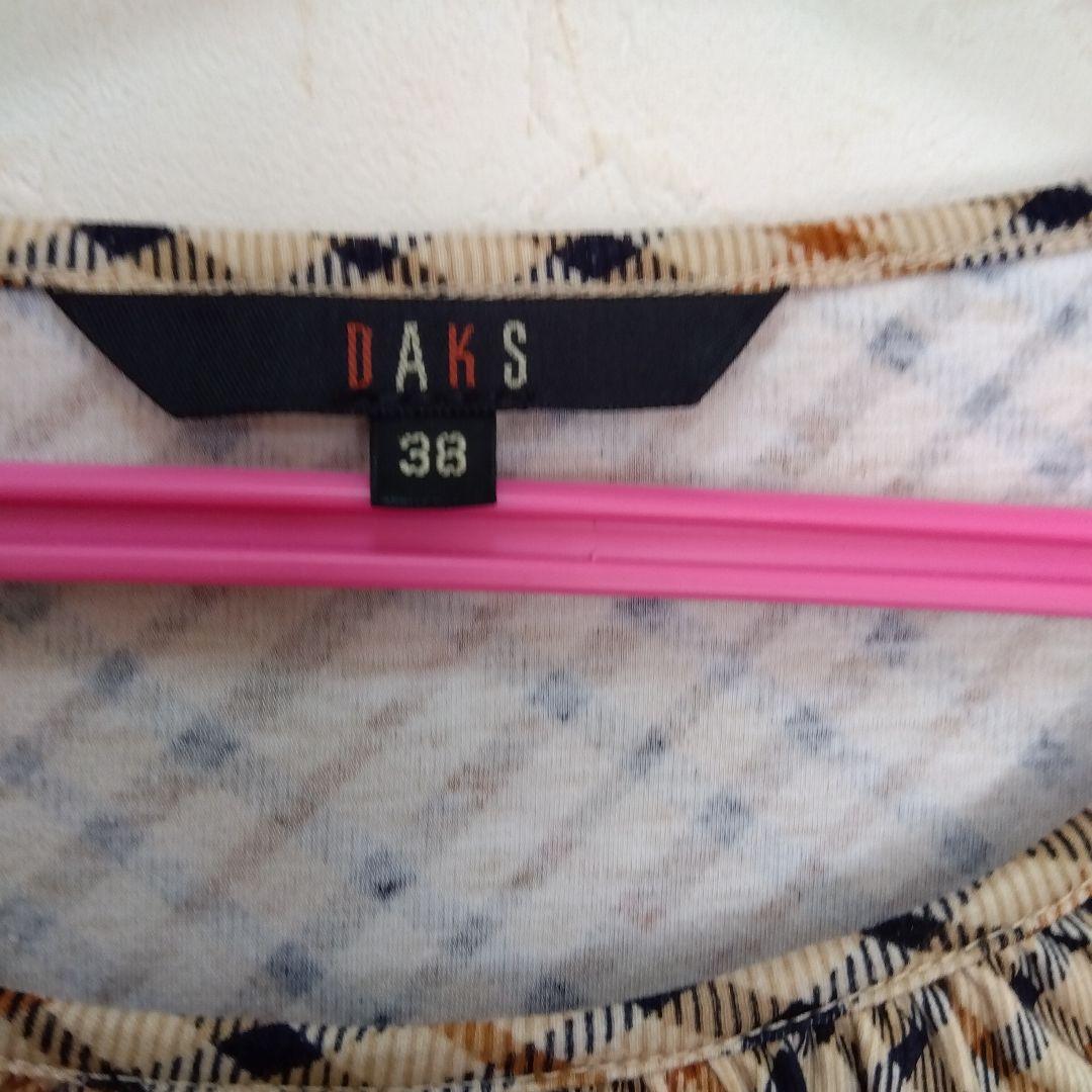 未使用かも★DAKS ダックス ハウスチェック カットソー サイズ38
