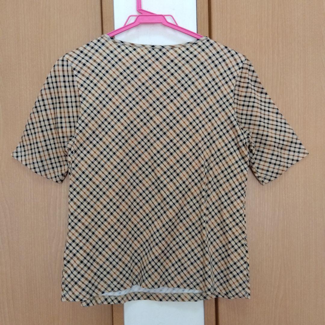 未使用かも★DAKS ダックス ハウスチェック カットソー サイズ38
