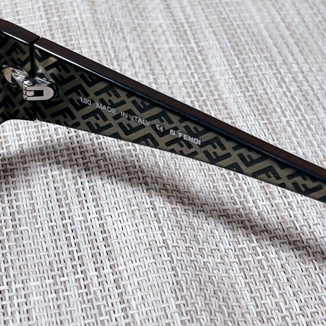 FENDI フェンディ サングラス ブラウン ケース付き ズッカ イタリア製