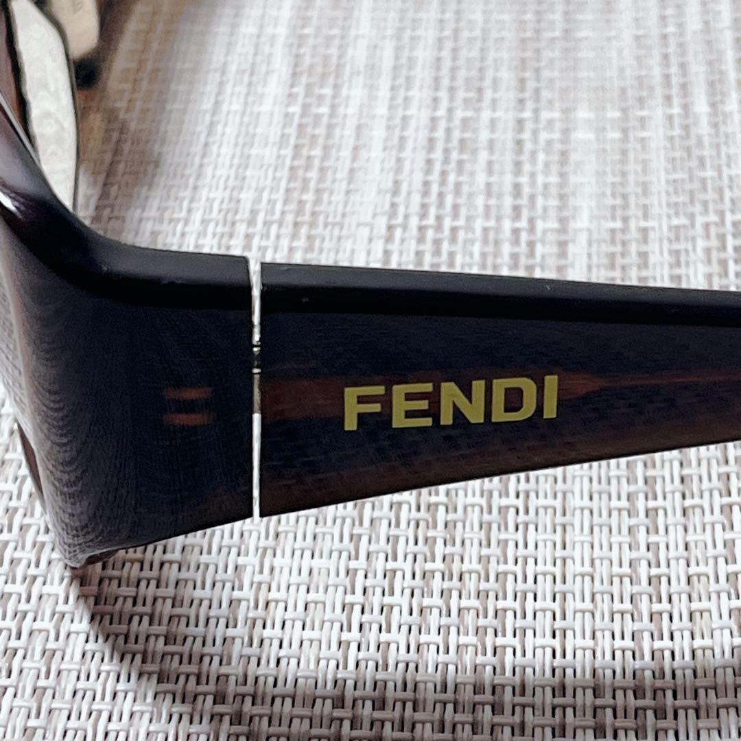 FENDI フェンディ サングラス ブラウン ケース付き ズッカ イタリア製