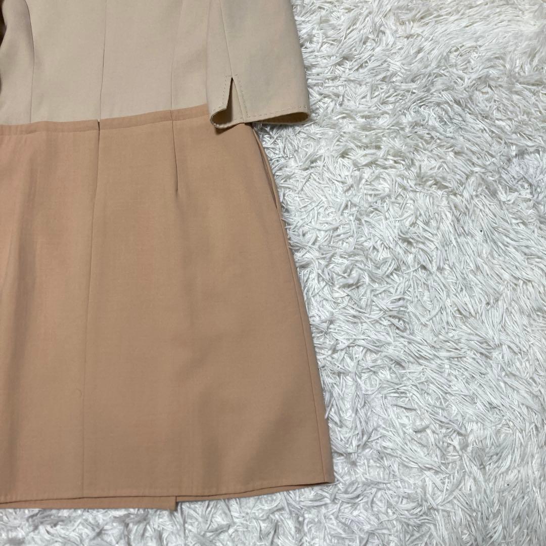 美品✨デイジーリンフォクシー　フレンチハーモニーワンピース　七分袖　L ベージュ