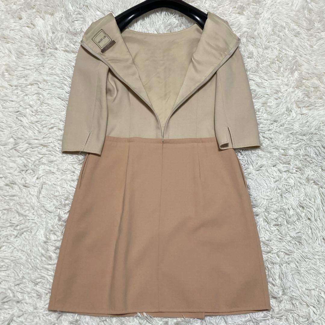 美品✨デイジーリンフォクシー　フレンチハーモニーワンピース　七分袖　L ベージュ