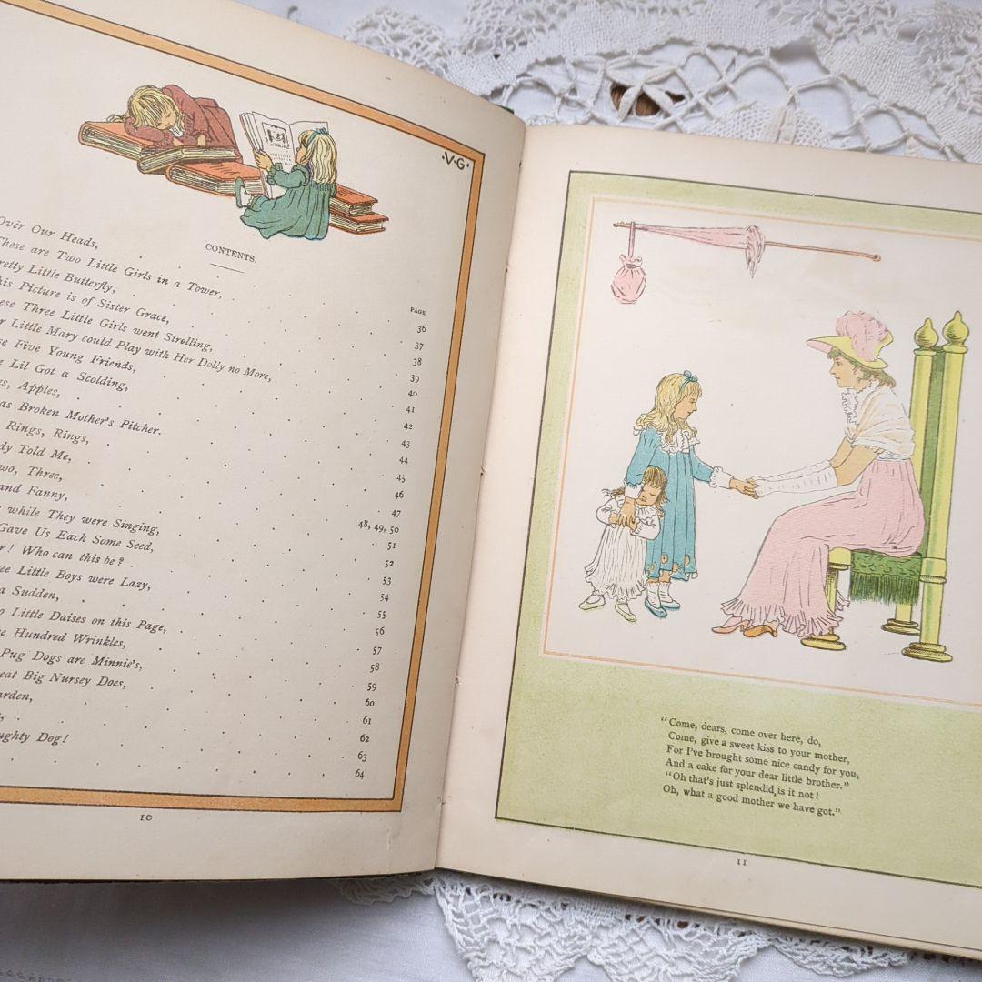 稀少1881年アンティーク絵本 初版本 洋書 児童書 ヴィクトリアン ヴンテージ