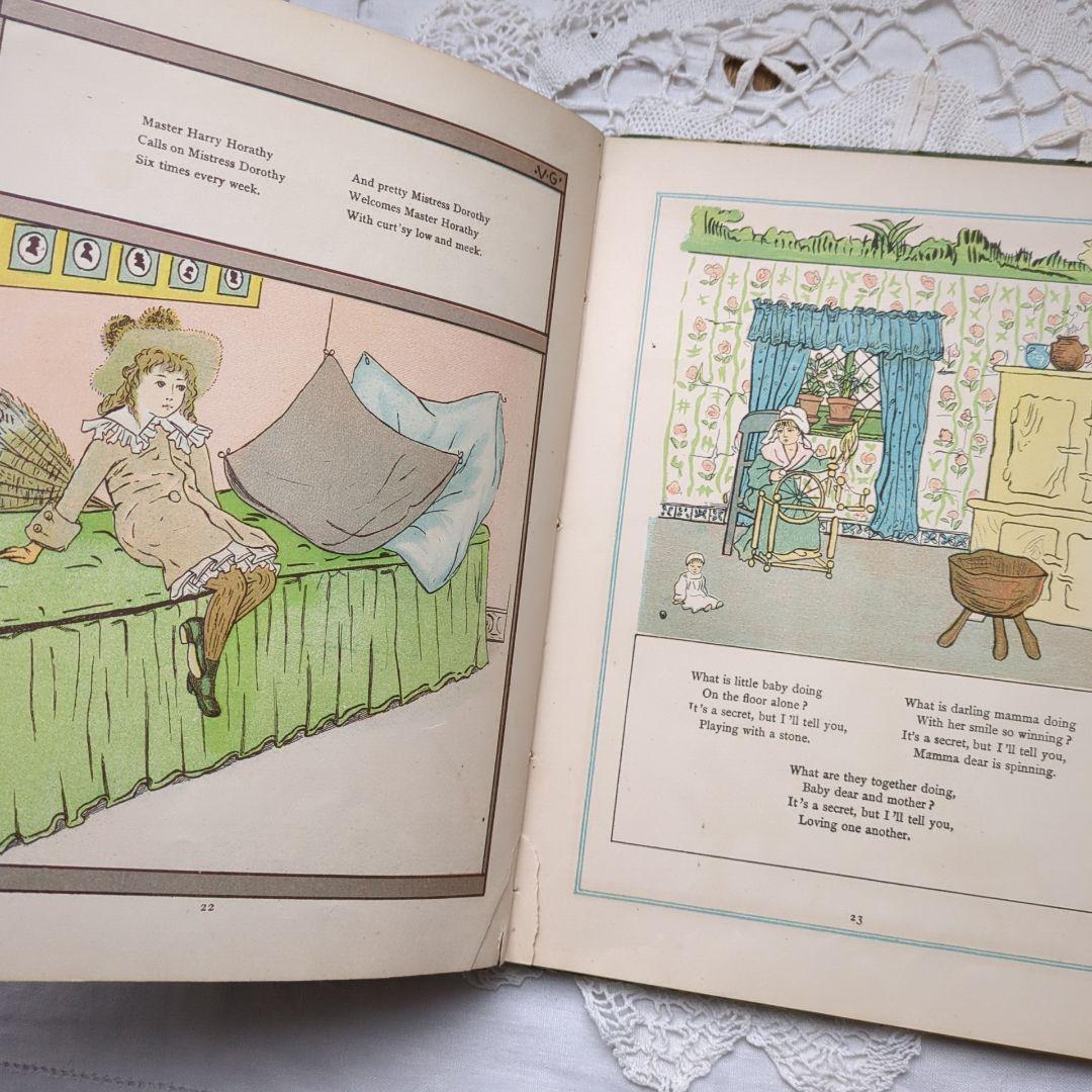 稀少1881年アンティーク絵本 初版本 洋書 児童書 ヴィクトリアン ヴンテージ