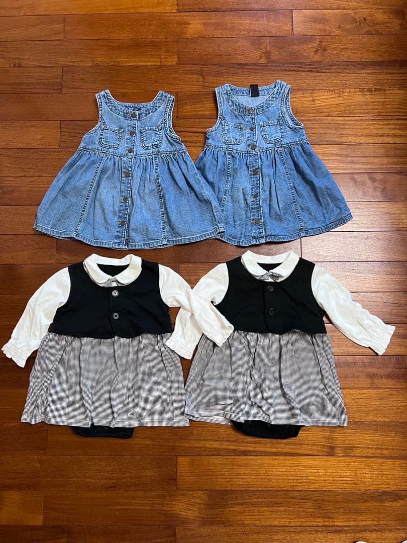 双子 女の子 美品ブランド服まとめ売り 80中心