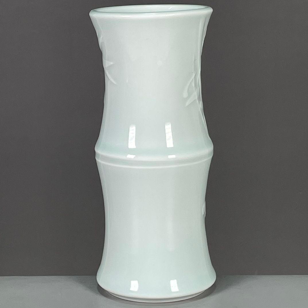 大清雍正彫刻花紋竹節賞瓶 景徳鎮 陶磁器 装飾品 工芸品 美術品 置物
