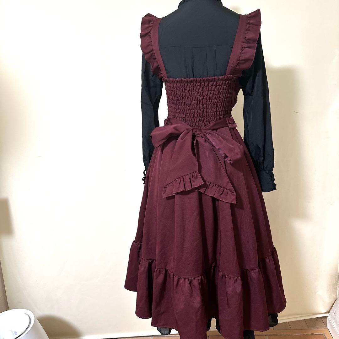 axes femme kawaii レースアップジャンスカ