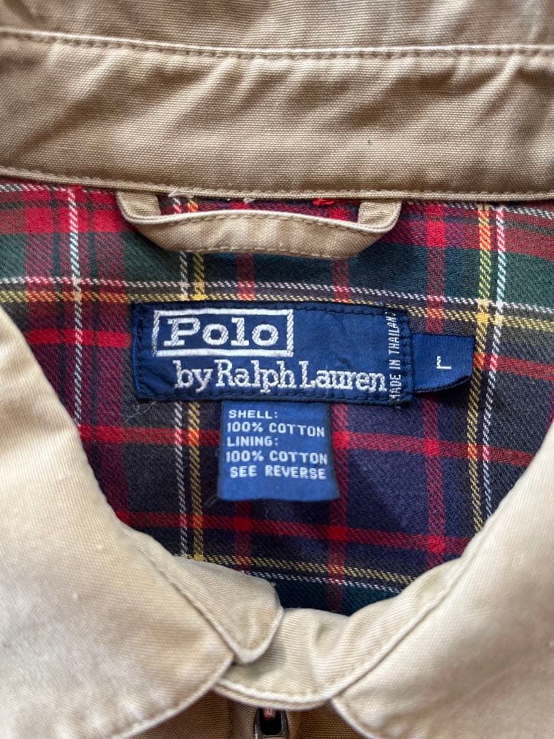 【古着の王道】90s ラルフローレン スウィングトップ polo ベージュ