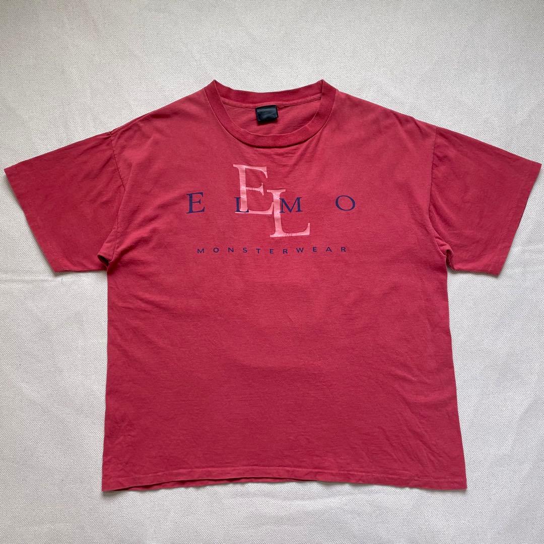 90sヴィンテージTシャツ ELMO カルバンクラインパロディ フェード XL