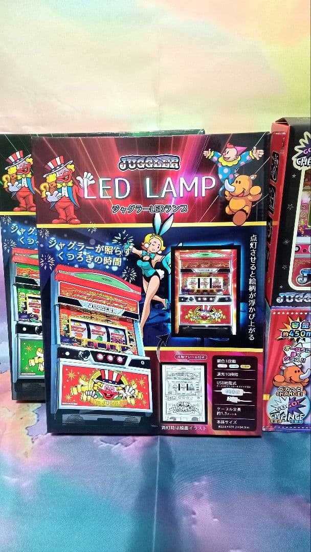 【新品　段ボール発送】ジャグラー　パネル　時計 グラス　5点　パチスロ　スロット