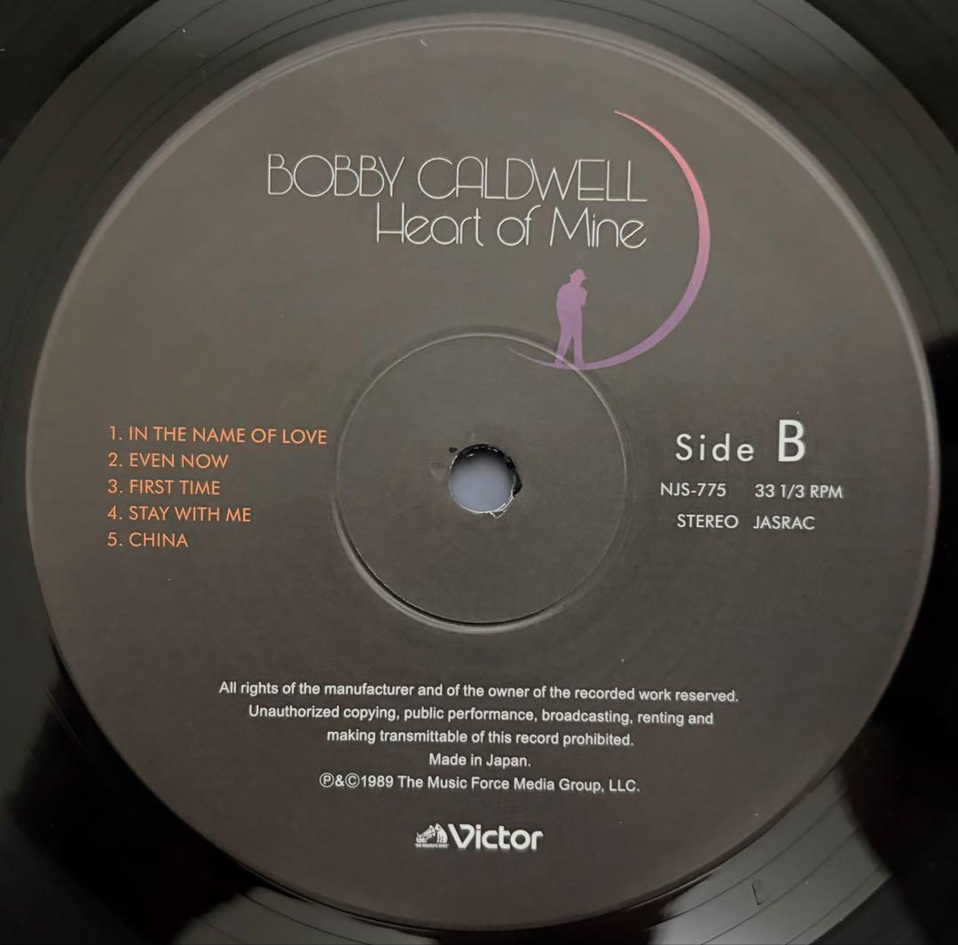 ボビー・コールドウェル　ハート・オブ・マイン　LP 【2023年発売】帯付き