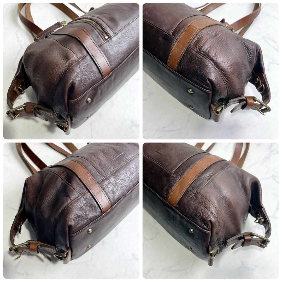 Master-piece ボストンバッグ 2way オールレザー シボ革 日本製