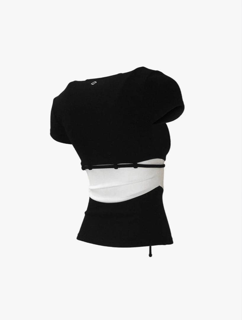 トップス theredthread S symbol bicolor tops