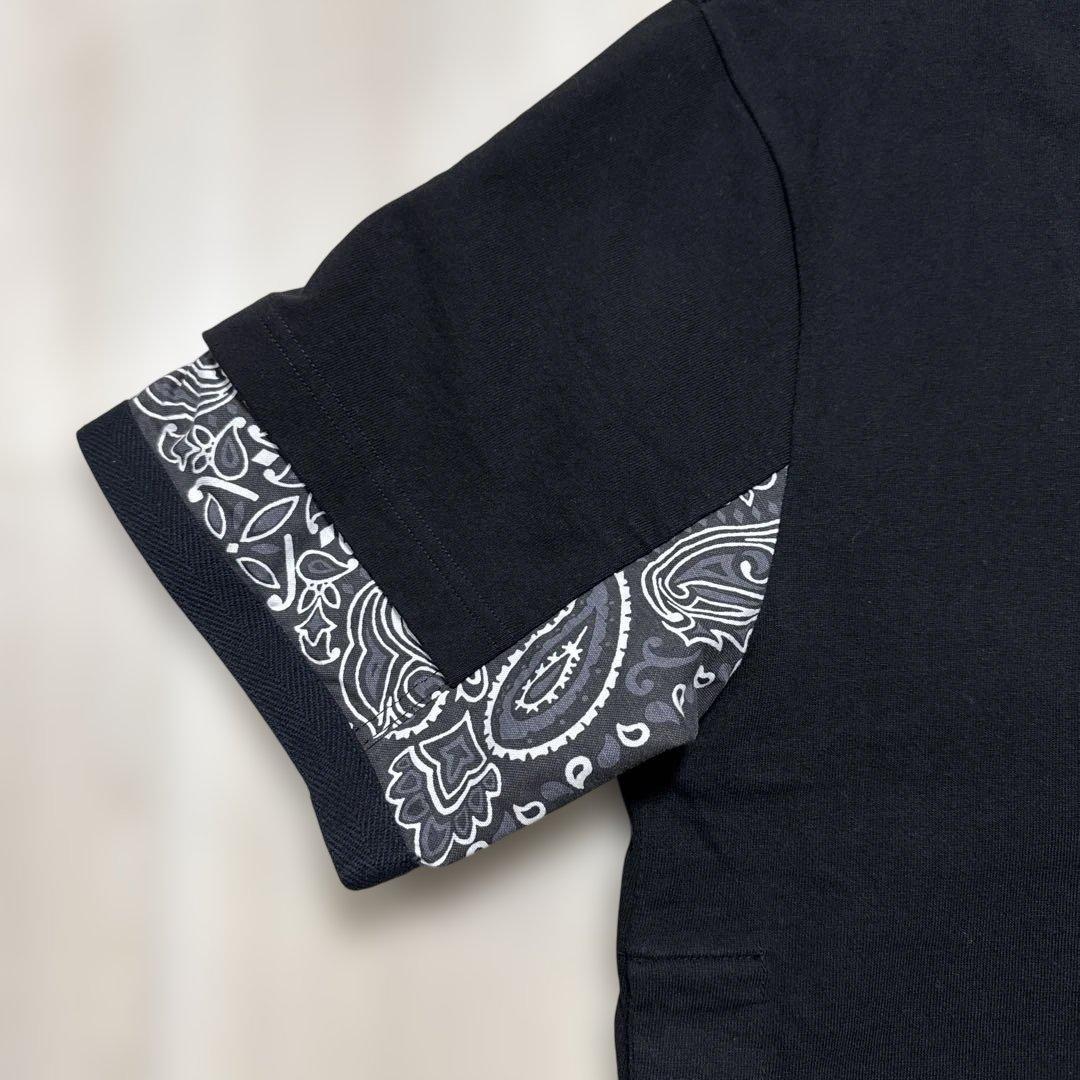 sacai 半袖Tシャツ　ペイズリー　バンダナ　サイズ2