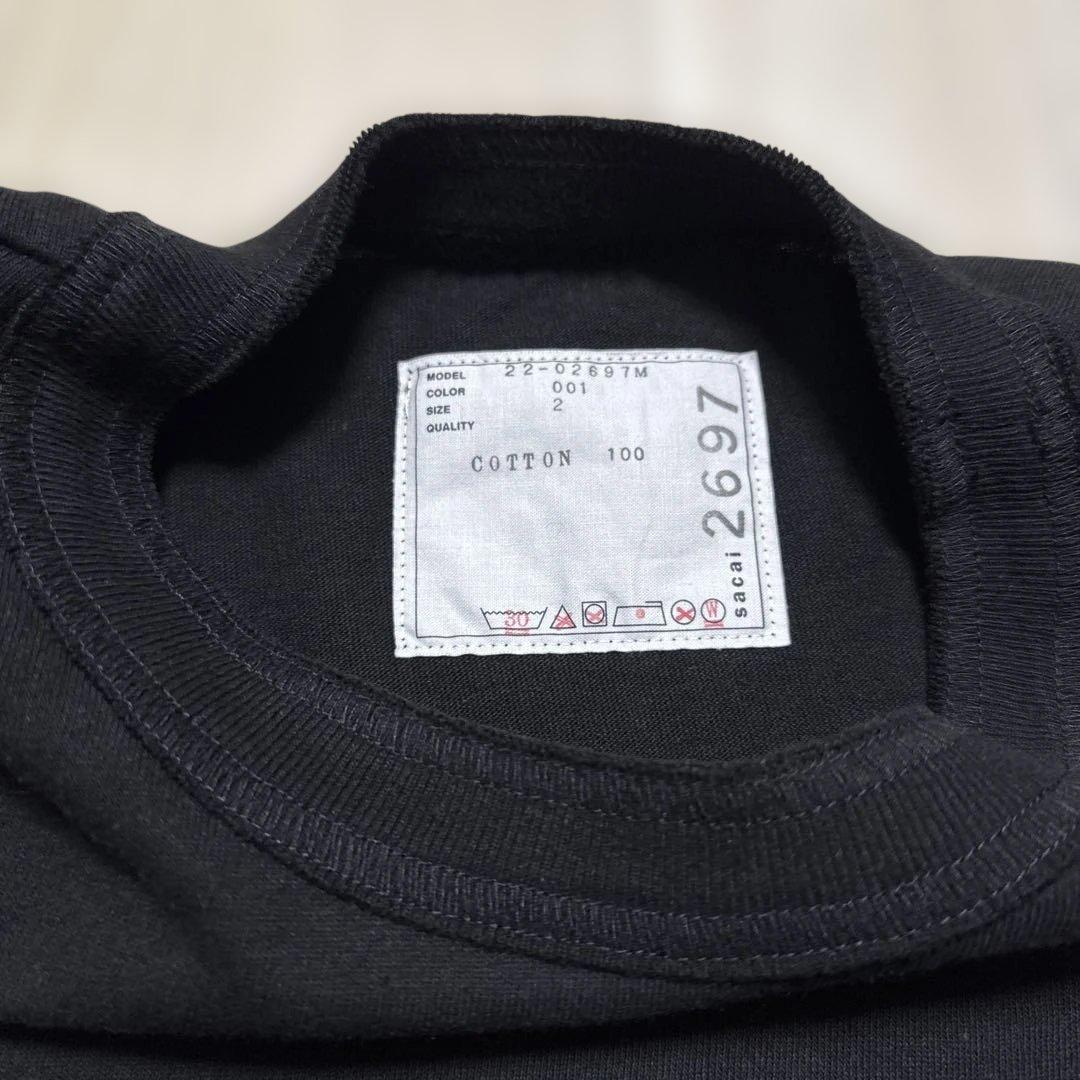 sacai 半袖Tシャツ　ペイズリー　バンダナ　サイズ2