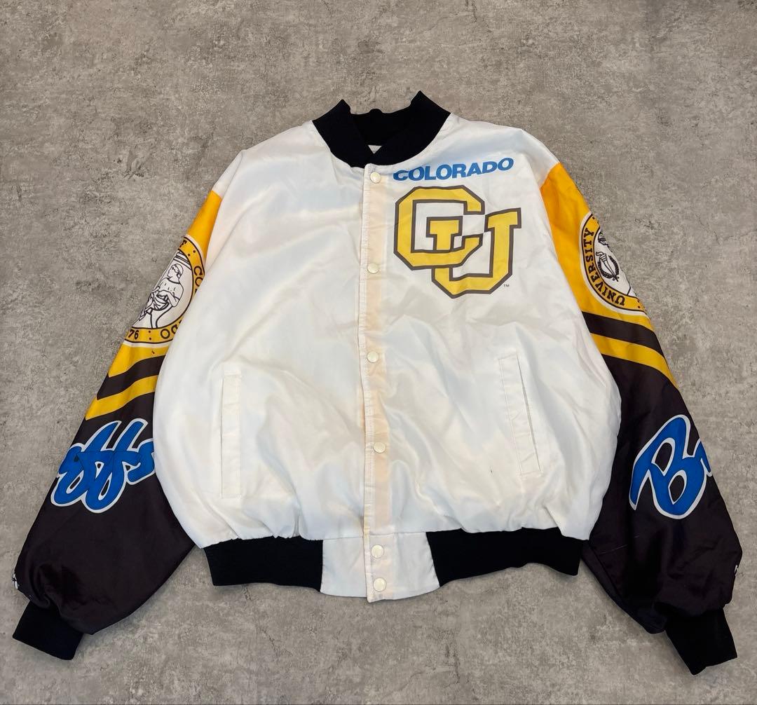 【希少】✨90s USA製　ボンバージャケット レア ボルダーバフ　XL