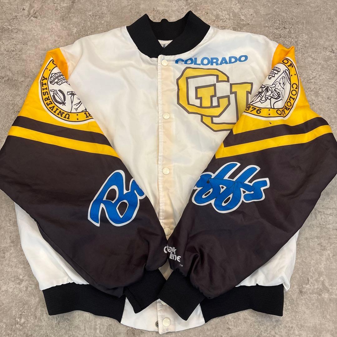 【希少】✨90s USA製　ボンバージャケット レア ボルダーバフ　XL