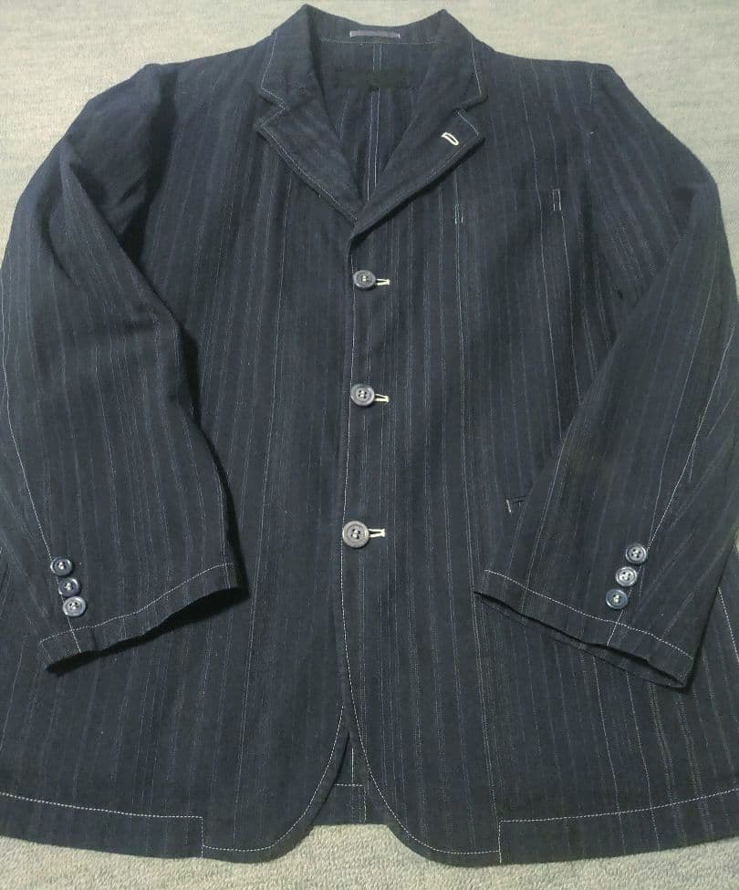 極希少 AD1999 コムデギャルソンオム 製品染め ストライプ JK 90s