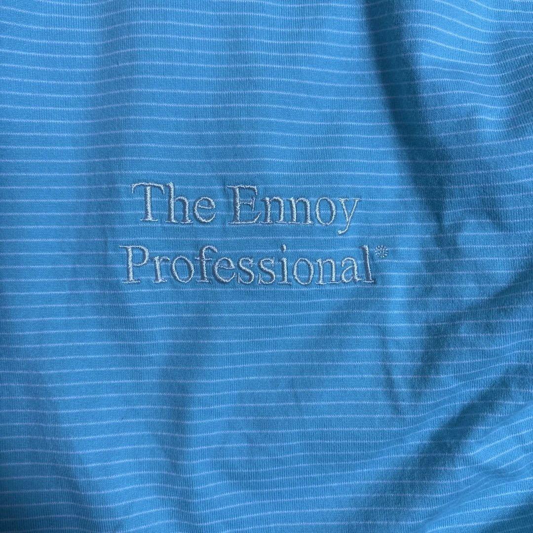 The Ennoy Professional ストライプTシャツ　水色