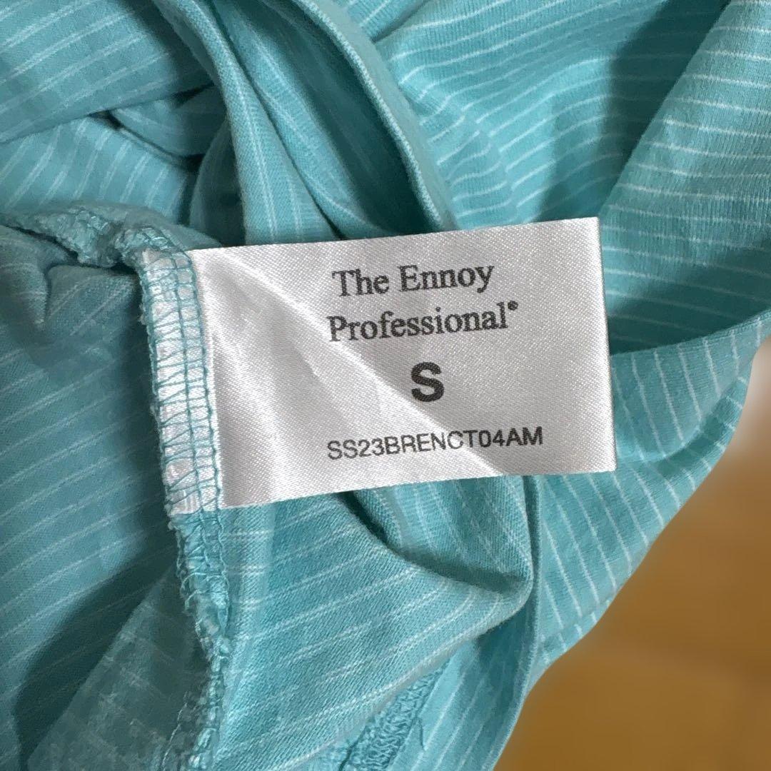The Ennoy Professional ストライプTシャツ　水色