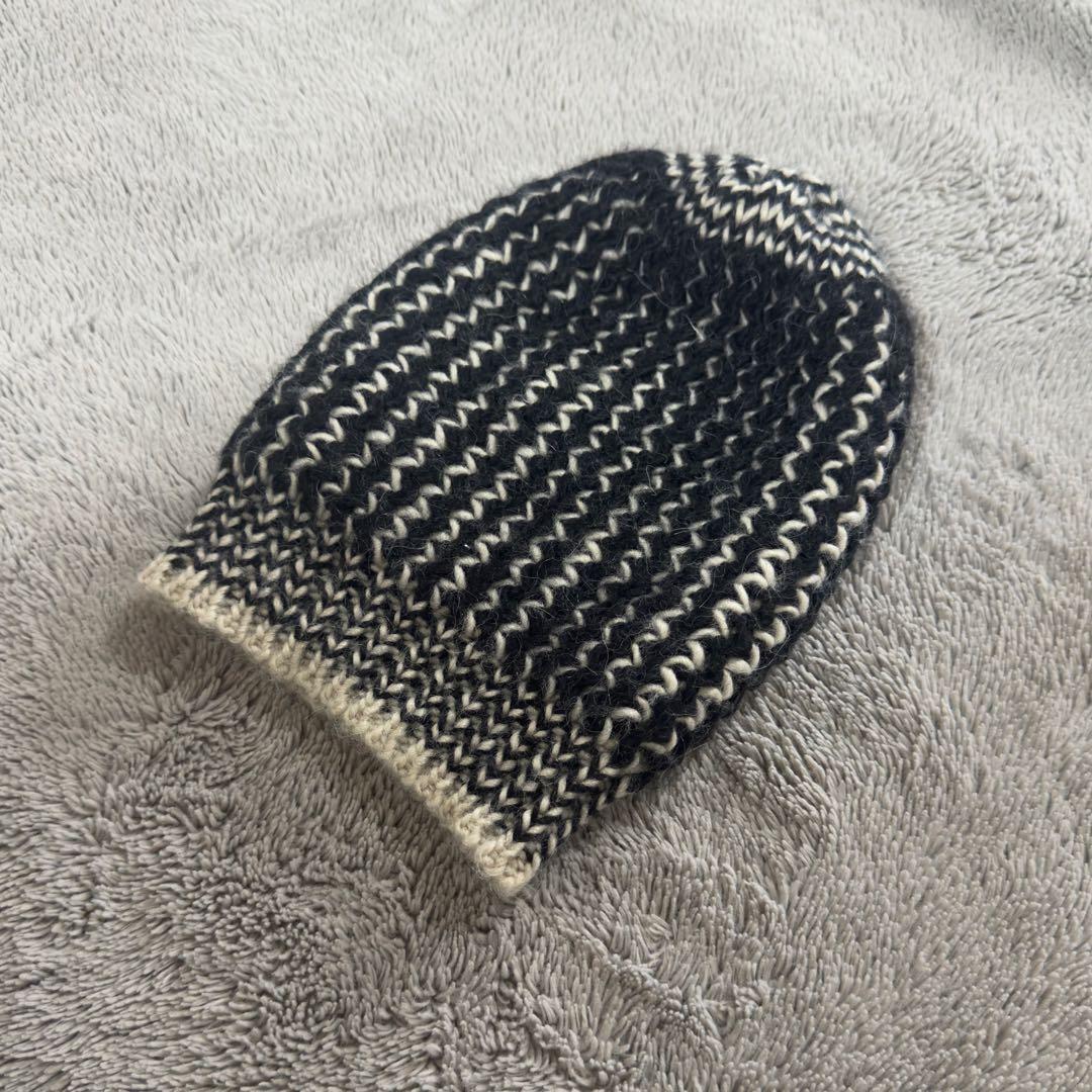 【vintage】90sフランス製 Estonian-spiral Beanie