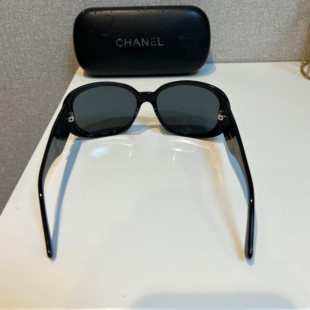 CHANEL シャネル カメリア サングラス 5113-A ブラックフレーム