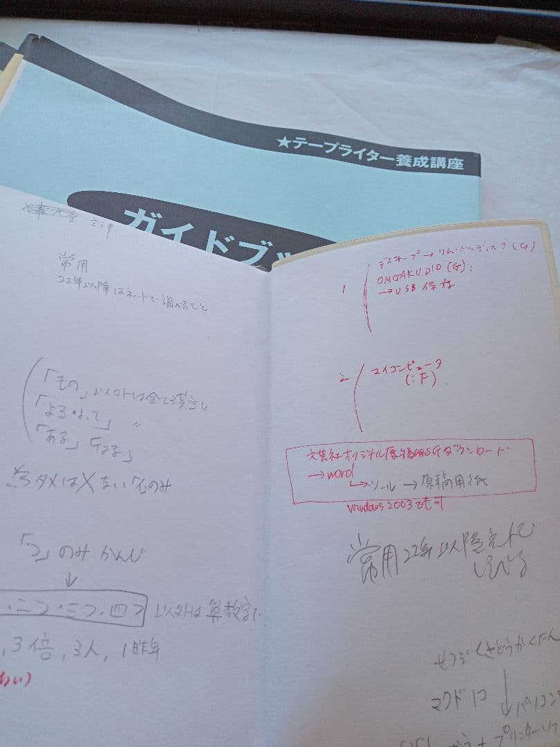 テープリライター教材がくぶん中古書き込みあり教材自習にも