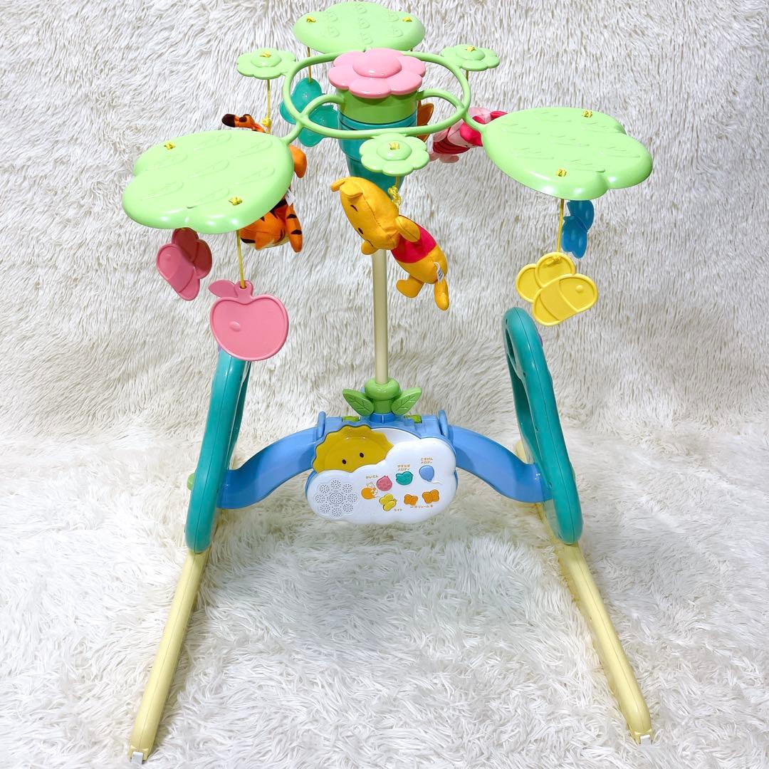 タカラトミー くまのプーさん えらべる回転 6WAYジムにへんしんメリー 極美品
