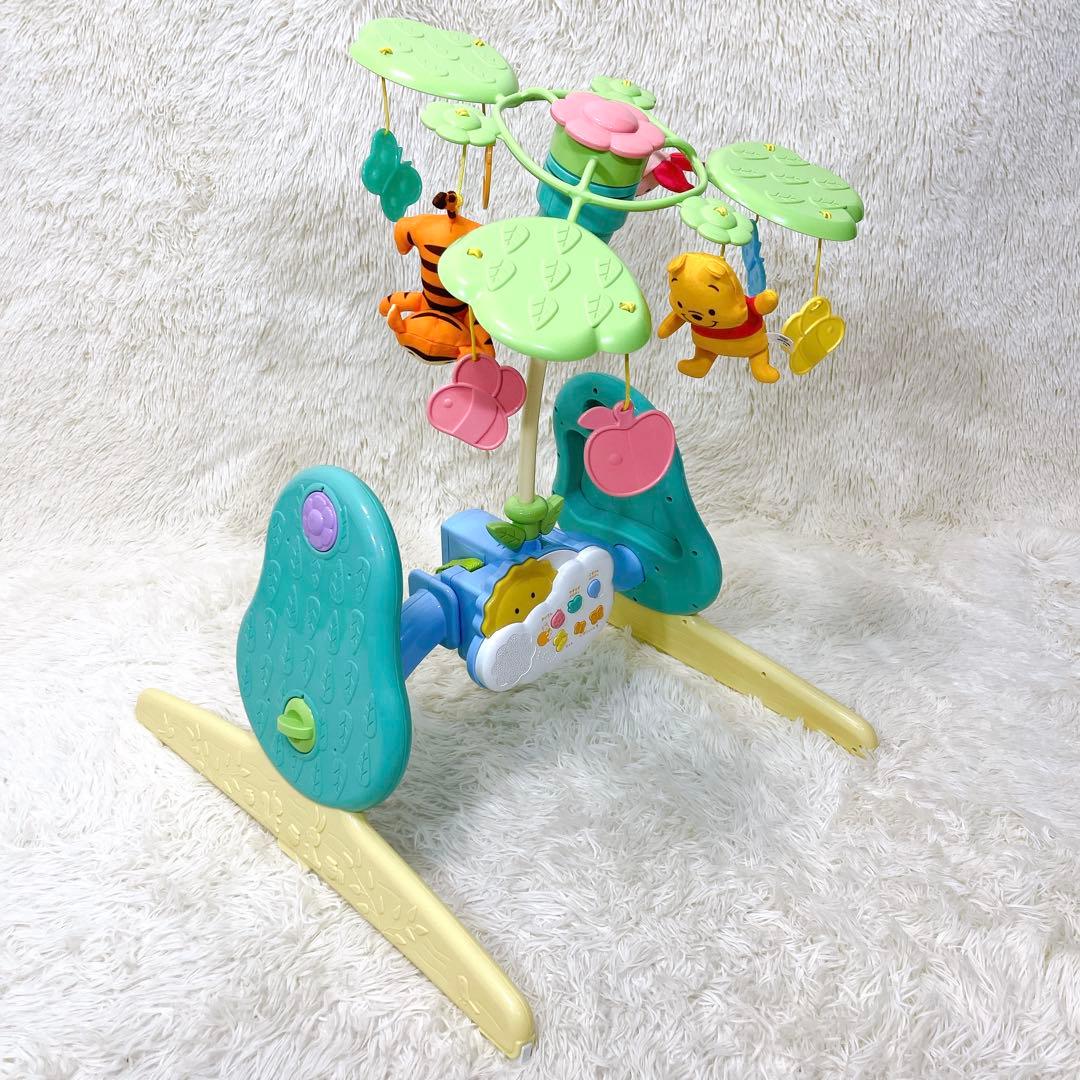 タカラトミー くまのプーさん えらべる回転 6WAYジムにへんしんメリー 極美品