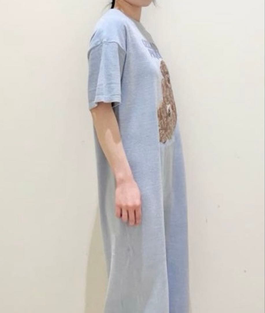 【新品】ジェラートピケ　ドッグジャガードワンピース　トイプードル柄
