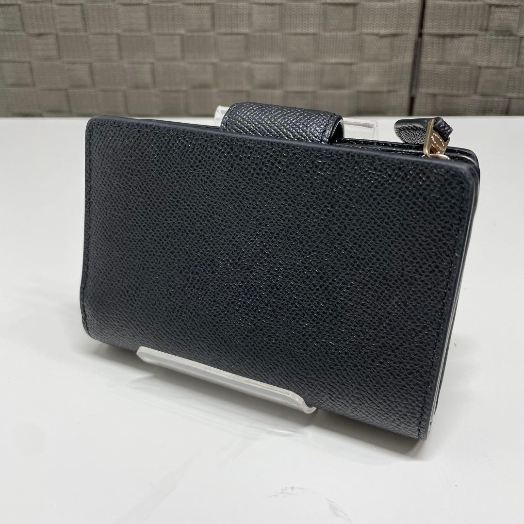 s*i様 COACH ブラック 二つ折り財布