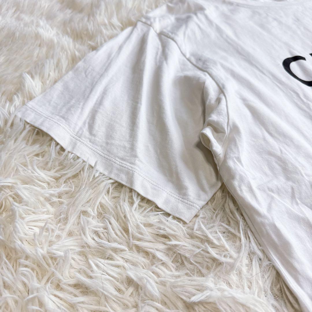【セリーヌ】希少サイズ Ｔシャツ ホワイト ビックロゴ 2XL メンズ