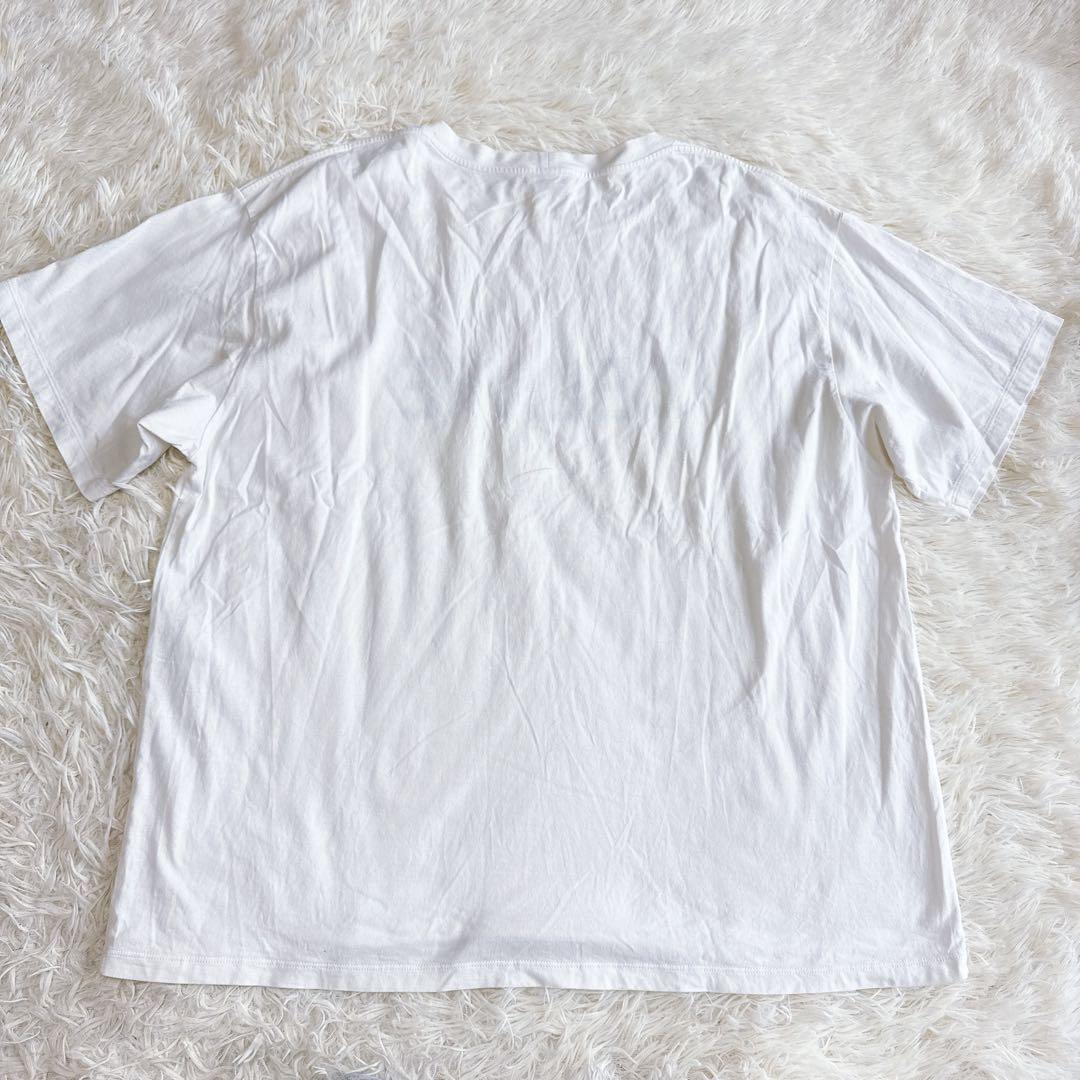 【セリーヌ】希少サイズ Ｔシャツ ホワイト ビックロゴ 2XL メンズ