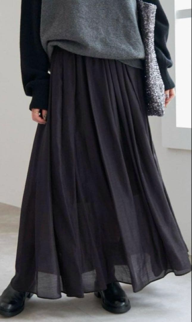 Spick and Span シアーフレアスカート　36