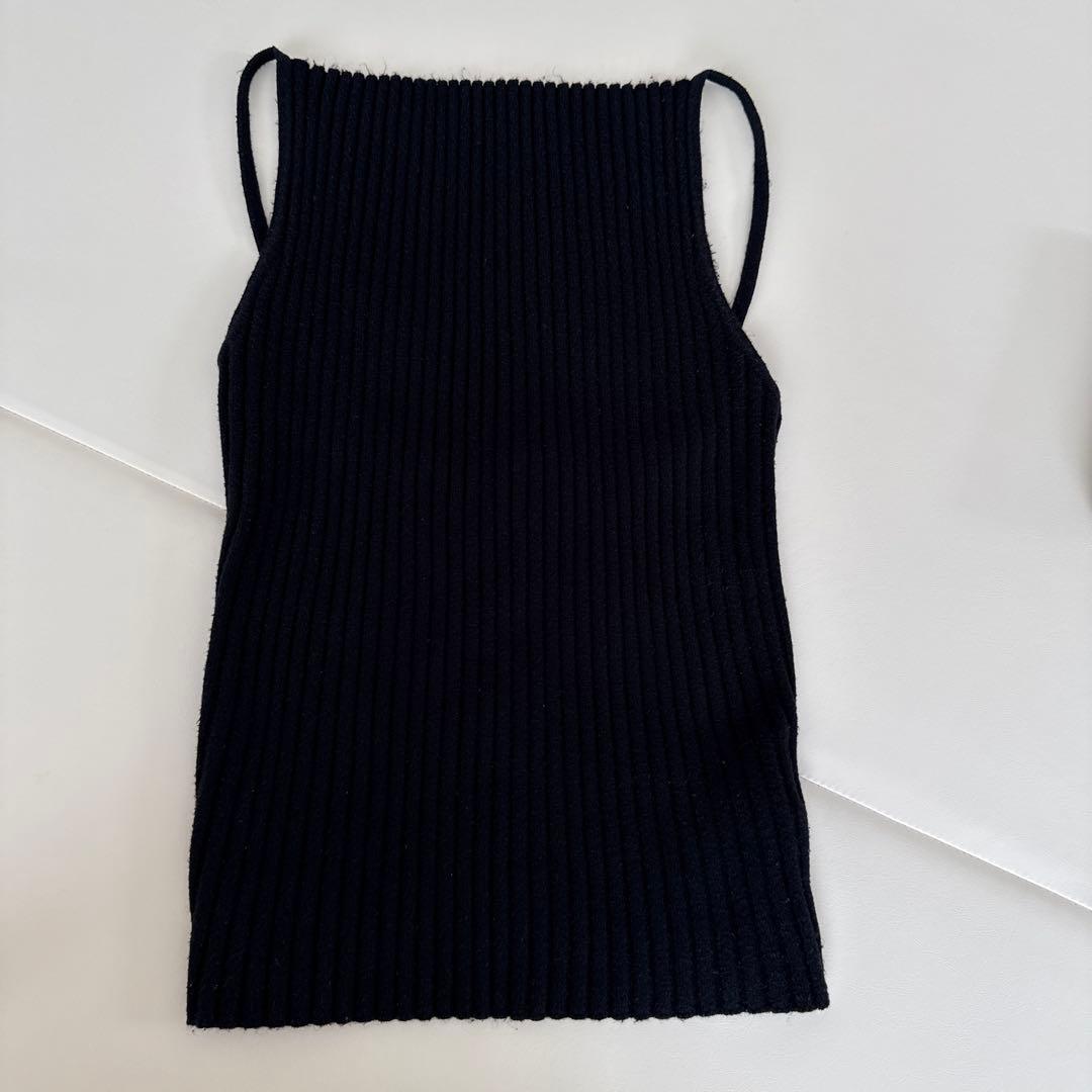 SHISHIKUI KNIT CAMI ニットキャミ　ブラック