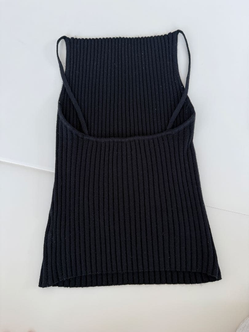 SHISHIKUI KNIT CAMI ニットキャミ　ブラック