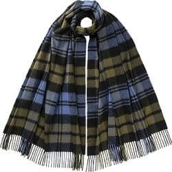 美品 ジョンストンズ カシミヤ100％ 大判ストール カーキ 国内正規品