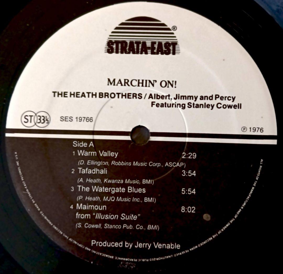 洋楽 Heath Brothers/Marchin' On!/Strata East