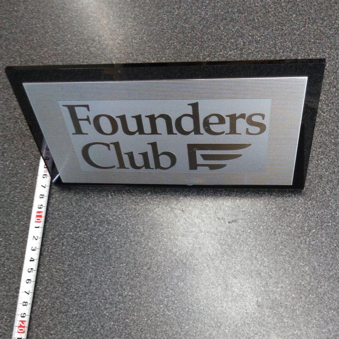 founders club　卓上　プレート　看板　インテリア