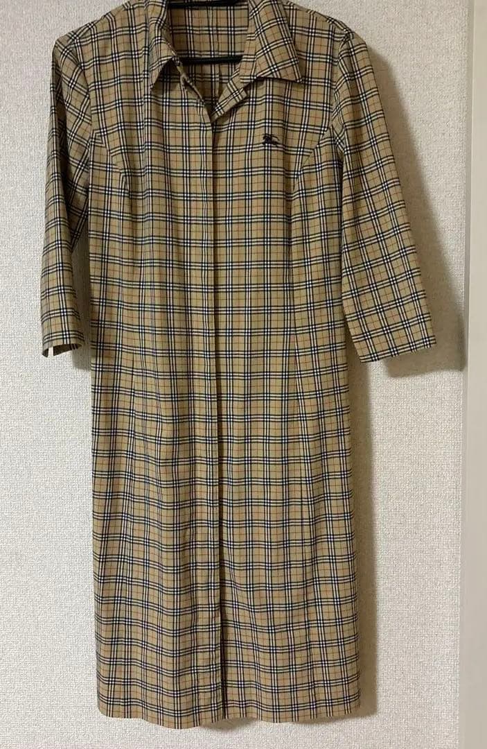 バーバリーブルーレーベル　シャツワンピ　ノバチェック
