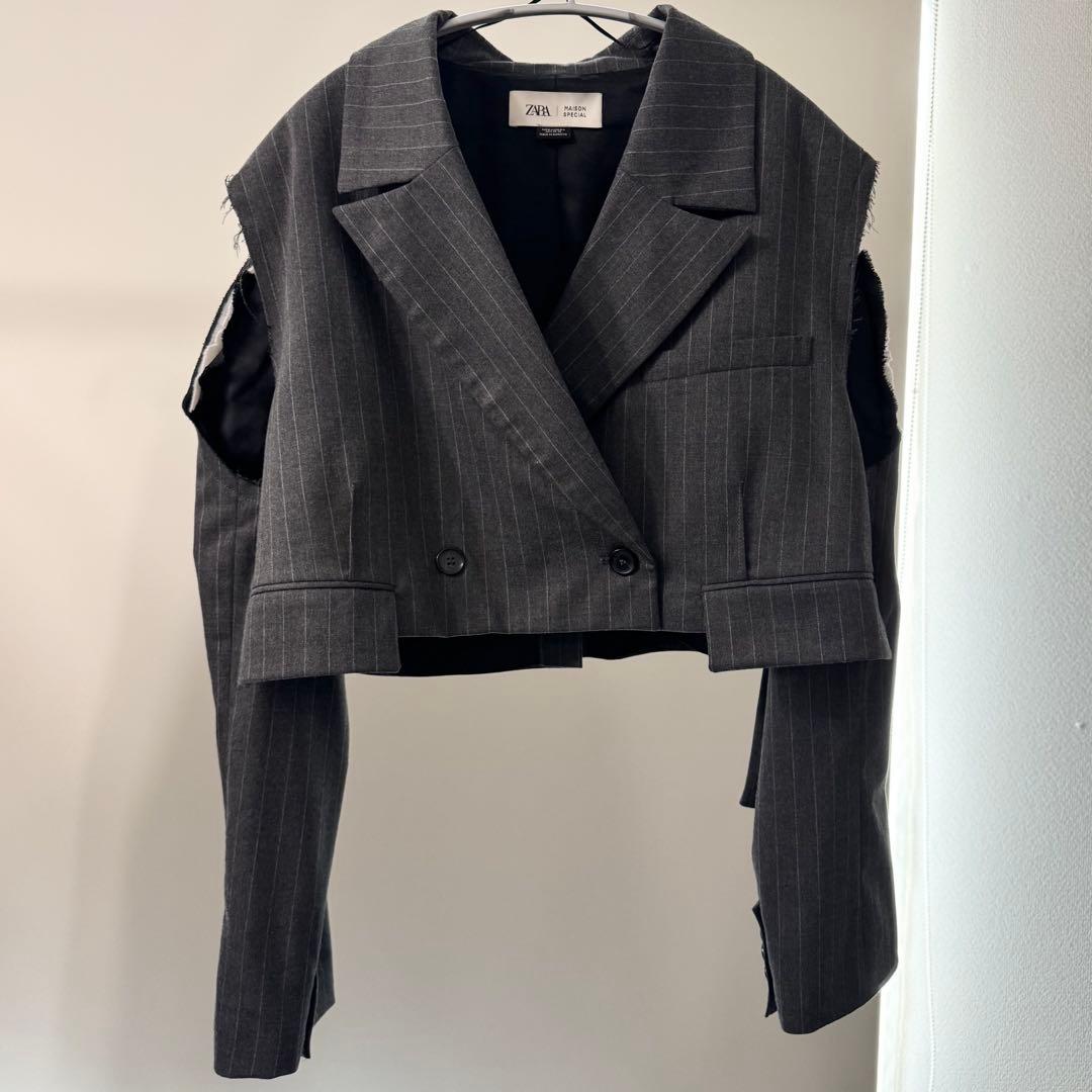 【ZARA × MAISON SPECIAL】 ストライプテーラージャケット
