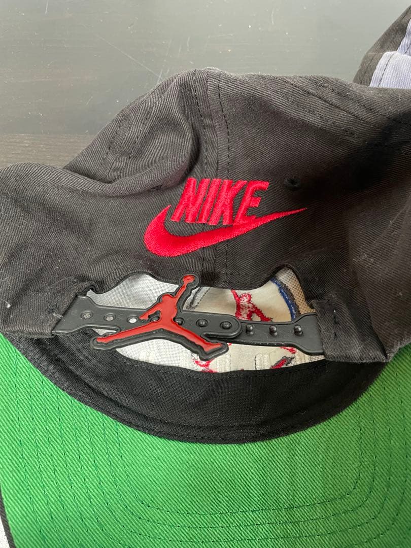 【used】NIKE JODAN キャップ ブラック フェード ヴィンテージ