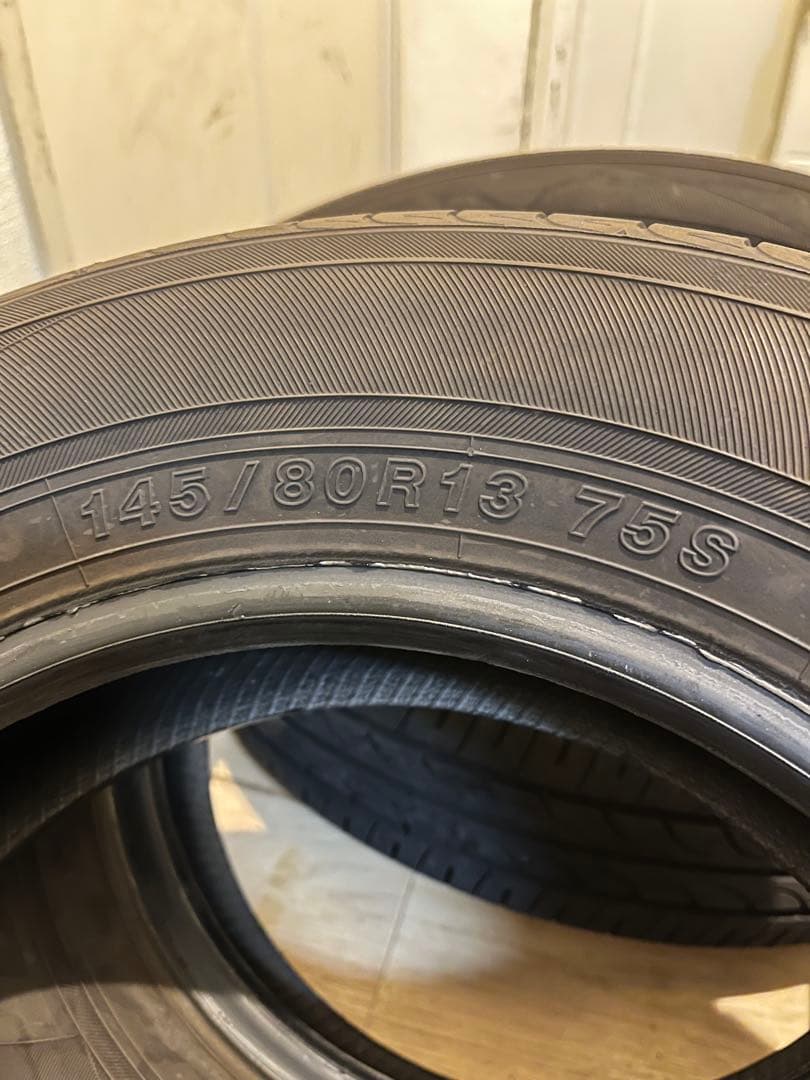 送料込！バリ山！24年製！ヨコハマブルーアース145\80-13 3本のみ