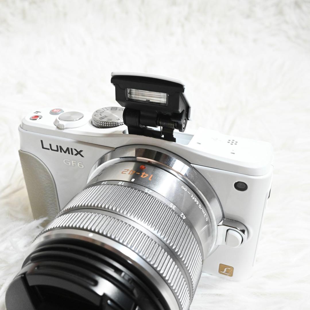 美品 Panasonic LUMIX DMC-GF6W カメラ ダブルズーム