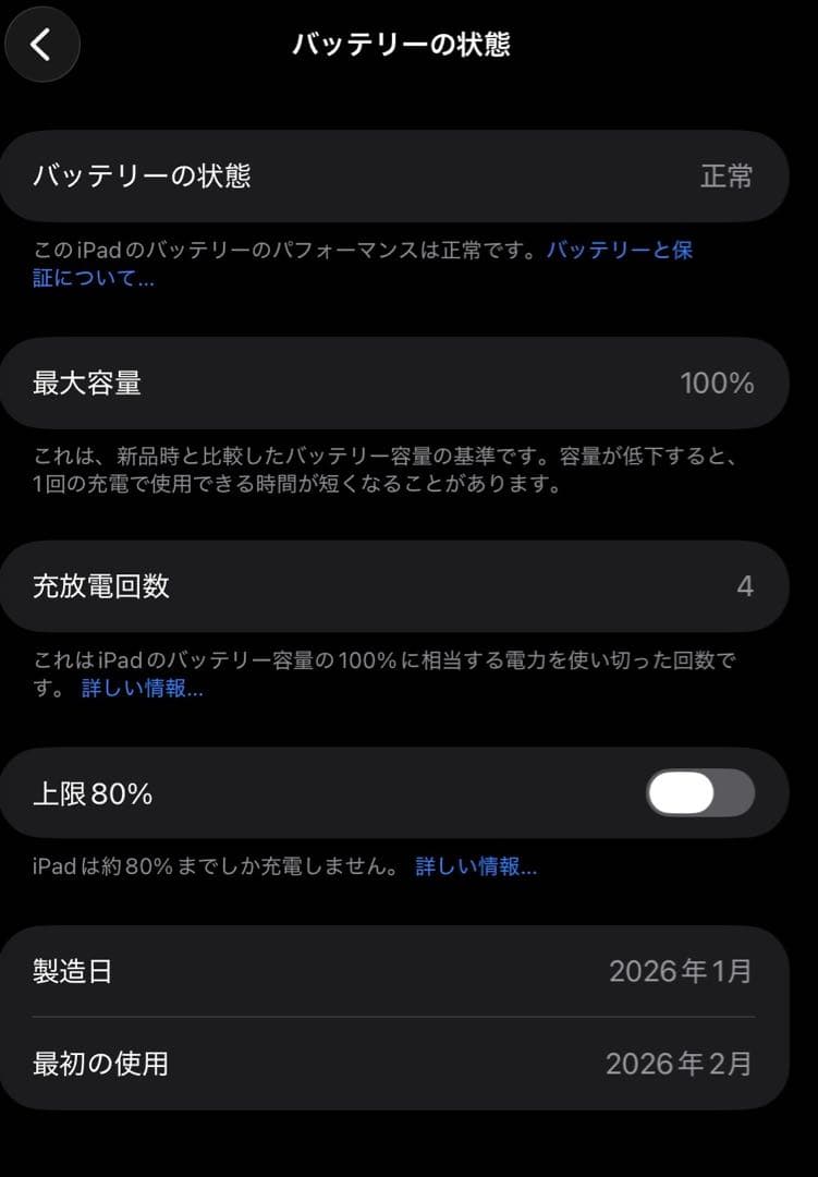 iPad (a16) ブルー本体