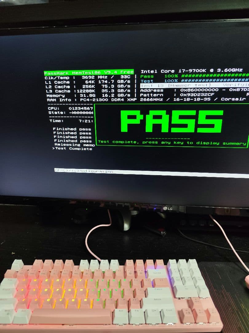 H*C様 DDR4-2666 32GB(16GB×2枚) CORSAIR