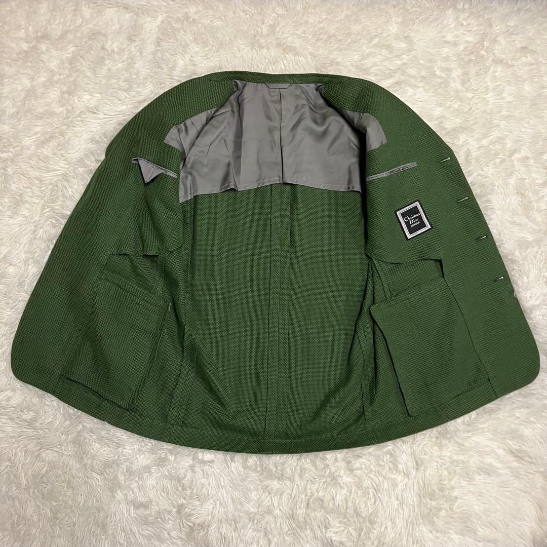 《80s日本製極美品珍品人気早い者勝ち》クリスチャンディオールブレザーグリーン