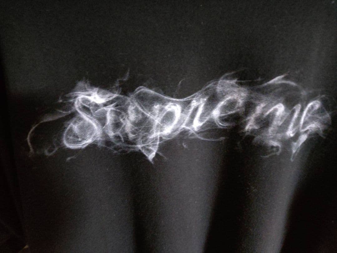 希少XL　Supreme 19FW Smoke Tee BLACK