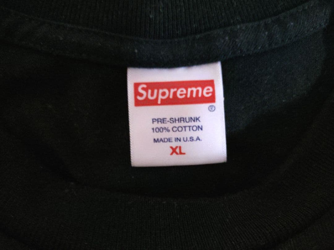 希少XL　Supreme 19FW Smoke Tee BLACK