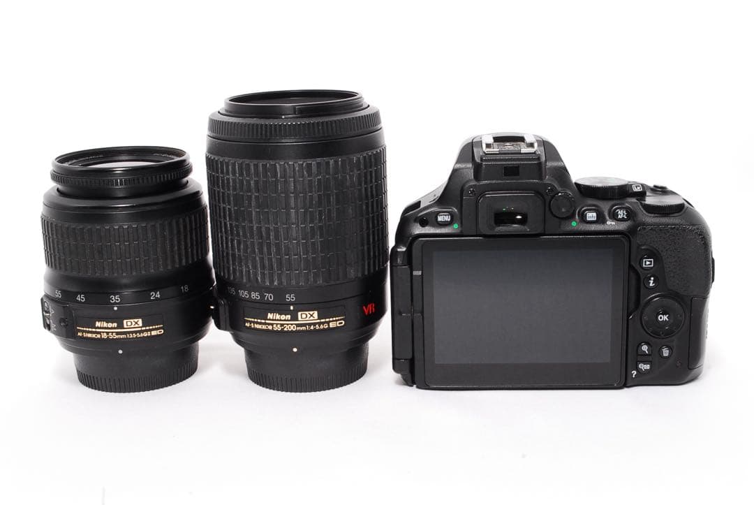 ◆WiFiで転送◆Nikon D5500◆すぐ使える◆一眼レフカメラ◆Wレンズ◆